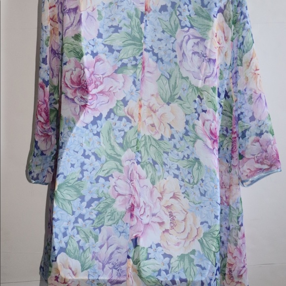 Vtg Gold Label Victoria Secret Kimono Sz Large - Picture 5 of 11